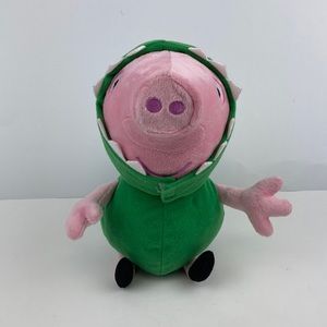 Peppa Pig Rawr & Oink In Dinosaur Costume Plush Stuffed Animal Toy 11” Talks